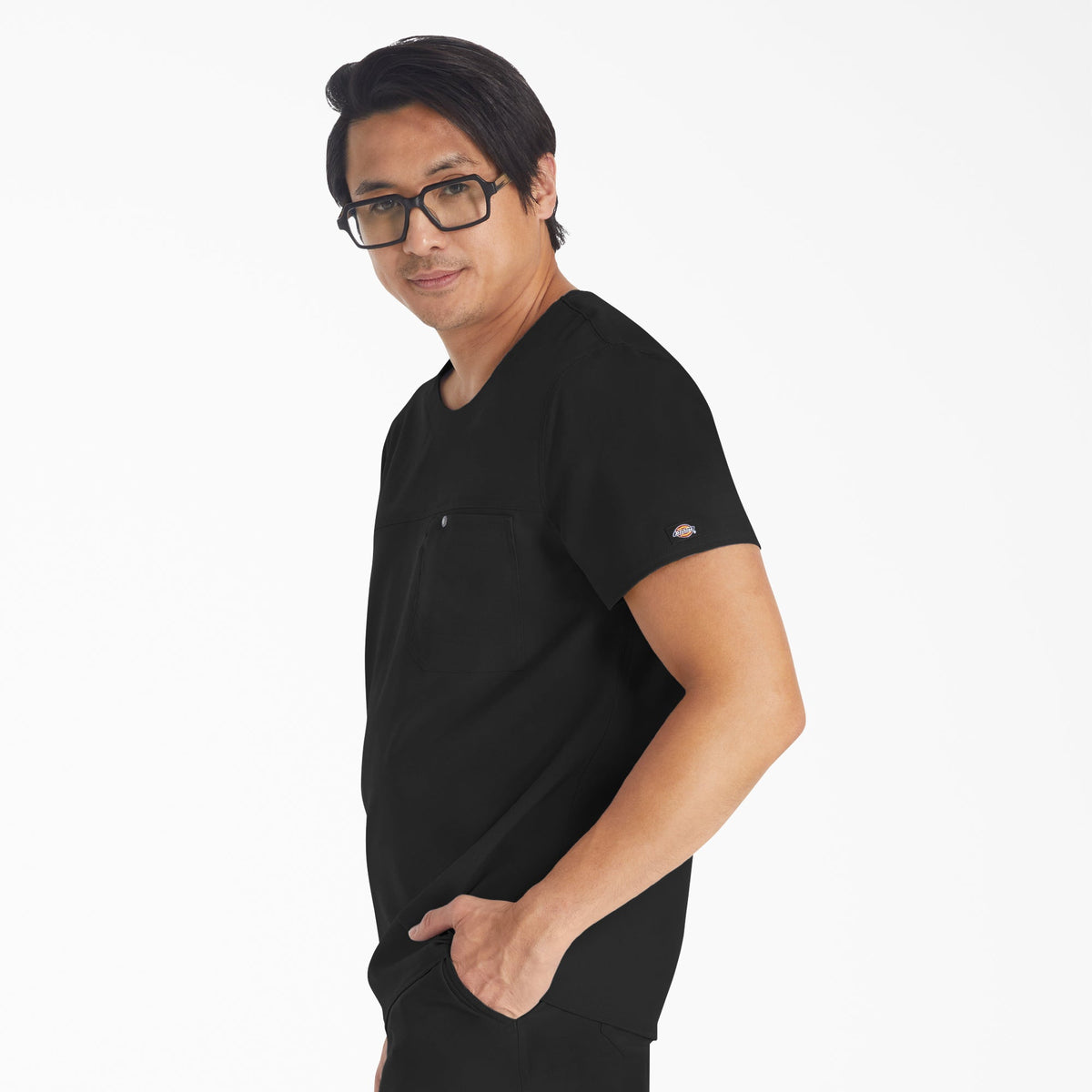 Men's EDS NXT Round Neck Scrub Top - Dickies Men|Scrubs