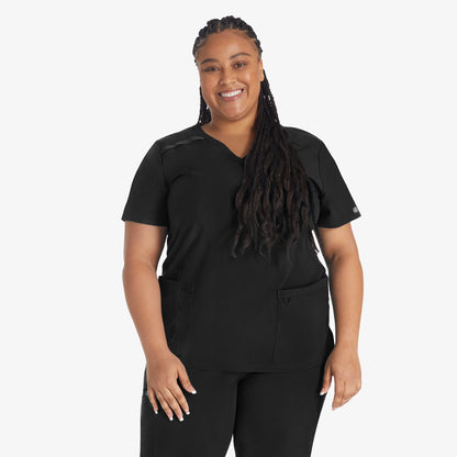 Women's EDS Essentials Mock Wrap Scrub Top - Dickies Women|Scrubs