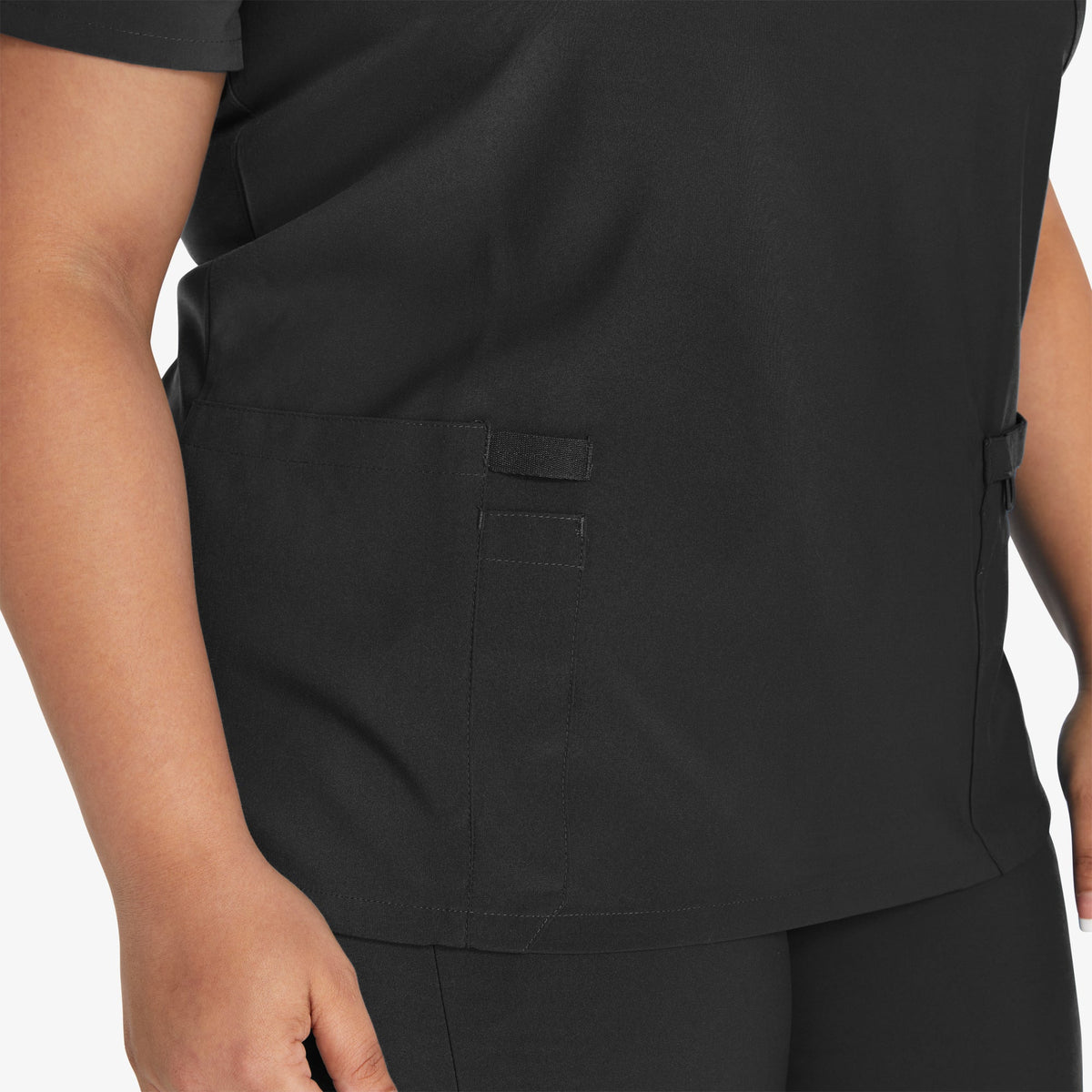 Women's EDS Essentials Mock Wrap Scrub Top - Dickies Women|Scrubs