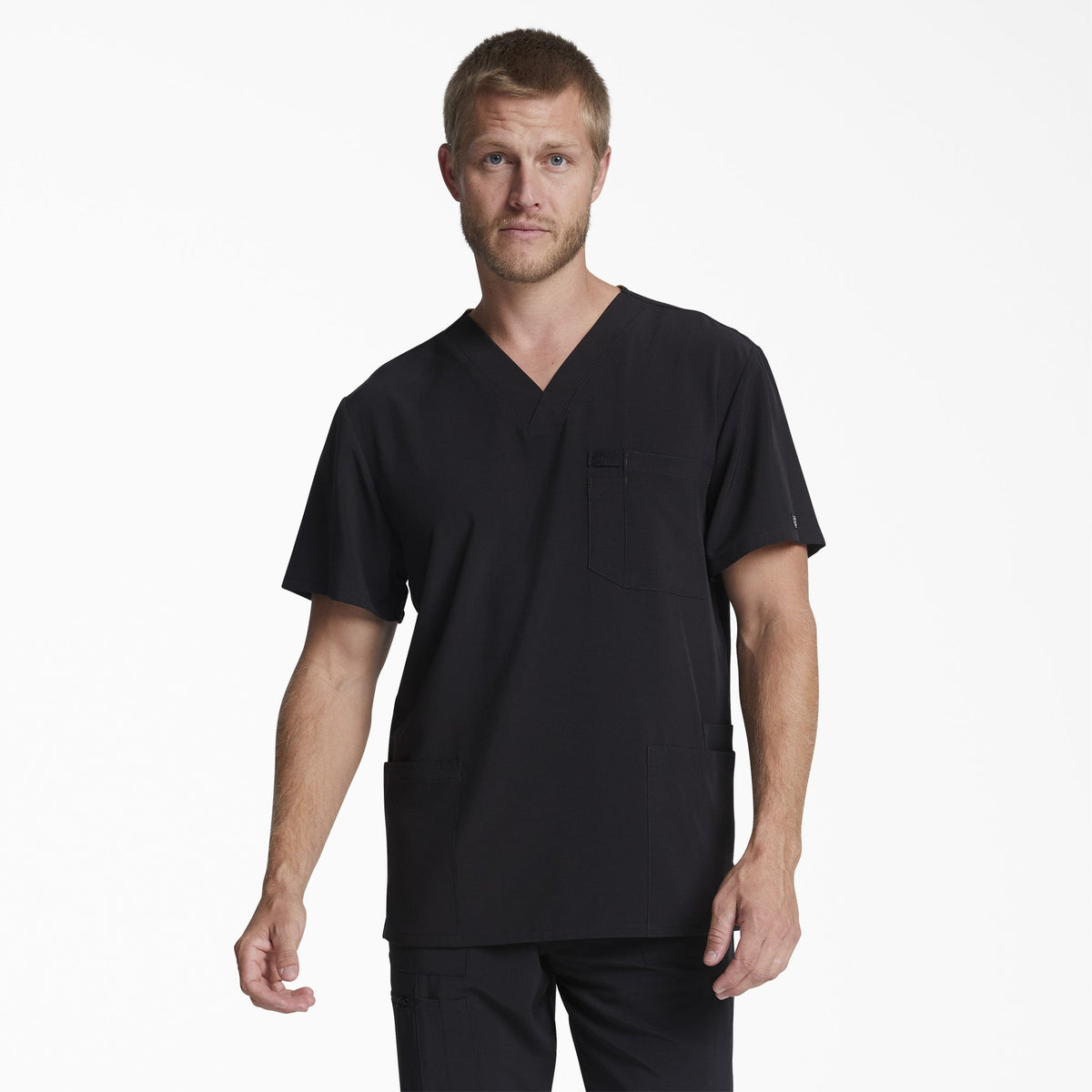 Men's EDS Essentials V-Neck Scrub Top - Dickies Men|Scrubs