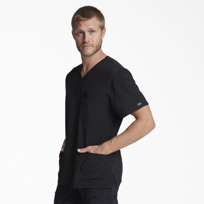 Men's EDS Essentials V-Neck Scrub Top - Dickies Men|Scrubs