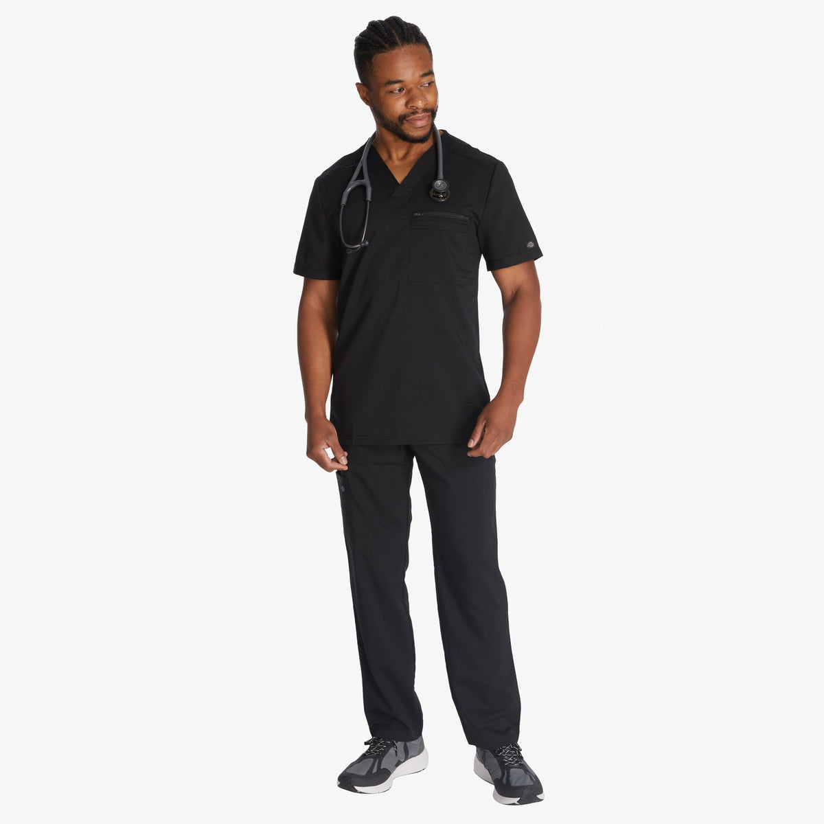 Men's Balance Tuckable V-Neck Scrub Top - Dickies Men|Scrubs