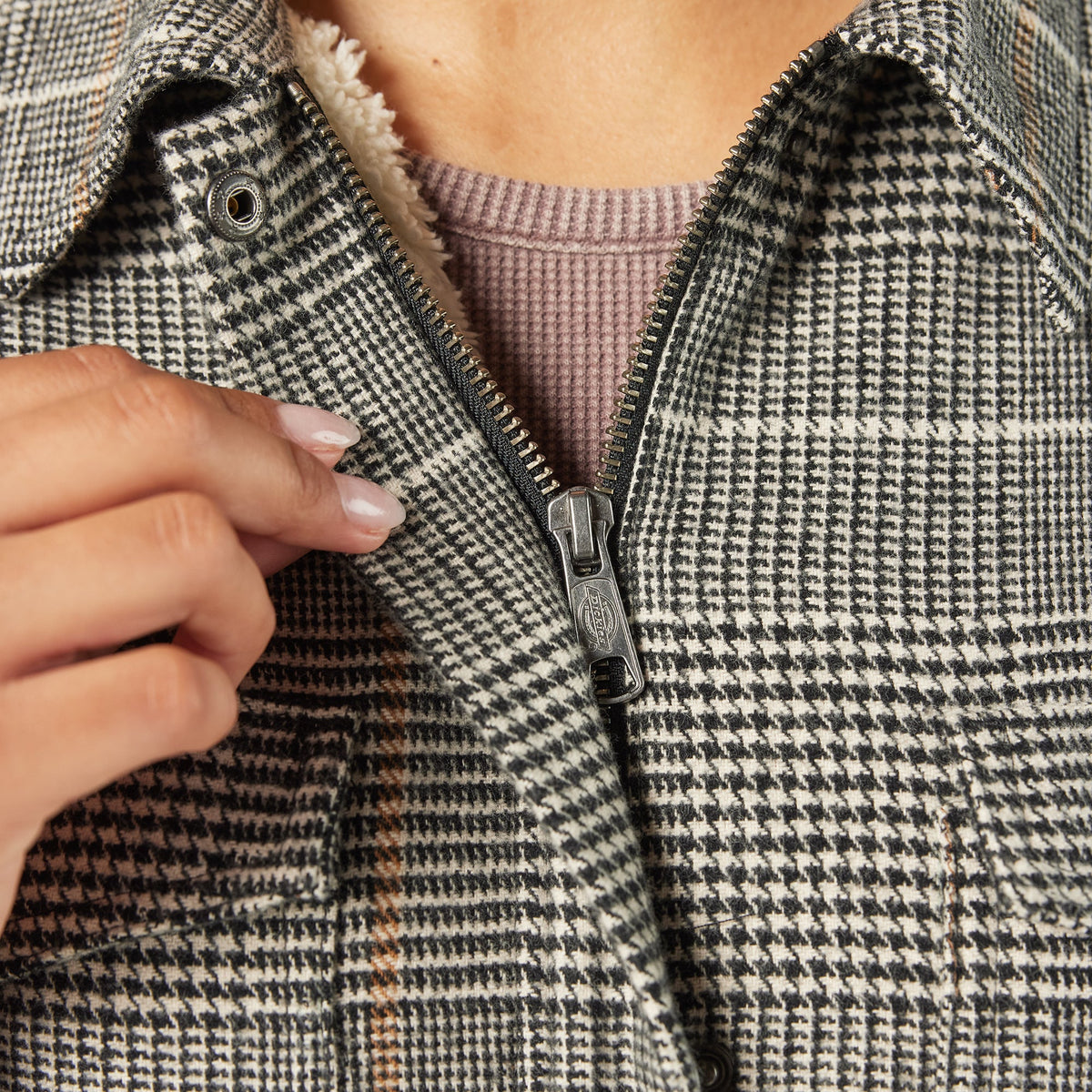 Women's Fleece Lined Flannel Chore Coat - Dickies Women