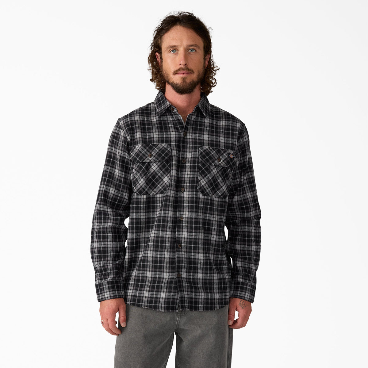 Long Sleeve Flannel Work Shirt - Dickies Men