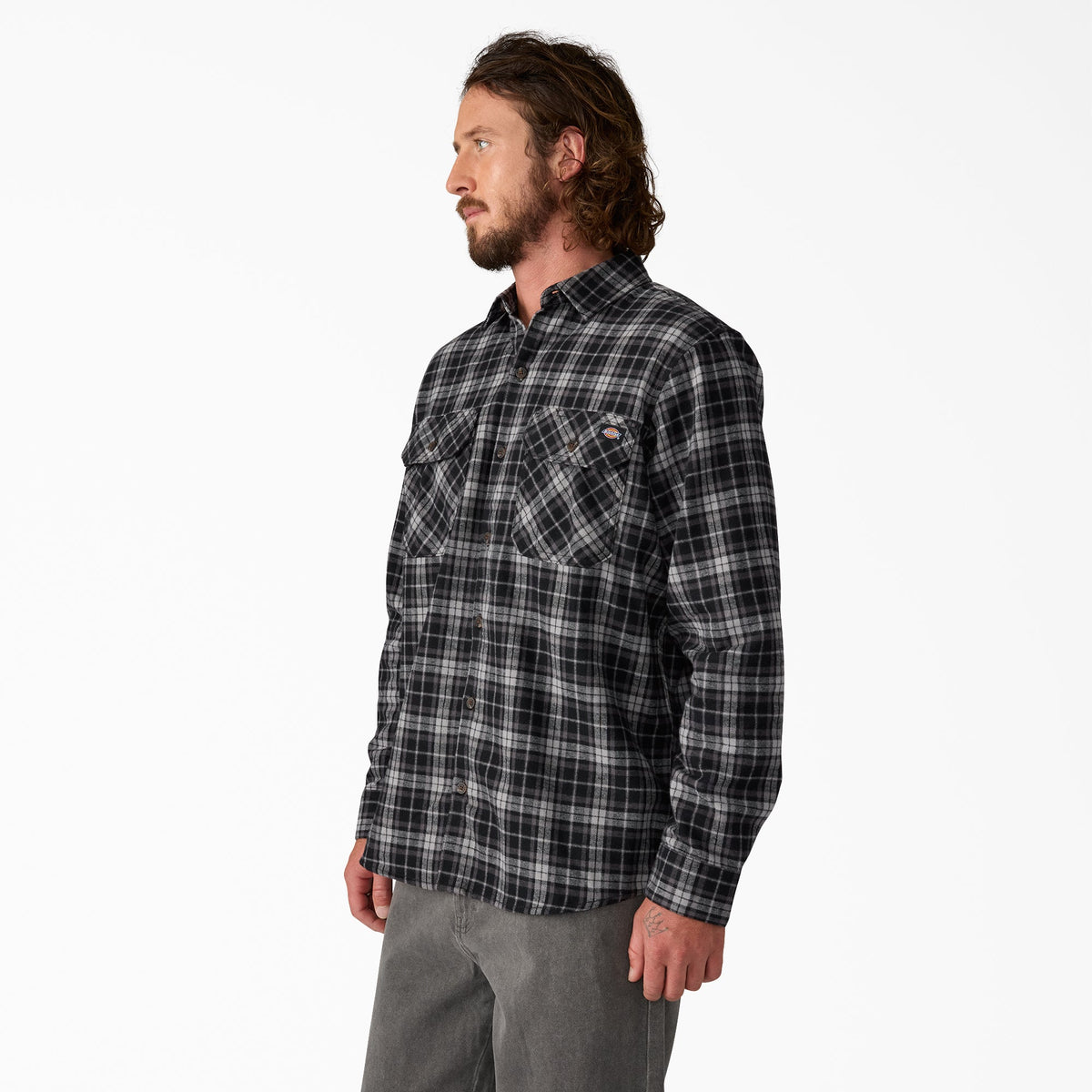 Long Sleeve Flannel Work Shirt - Dickies Men