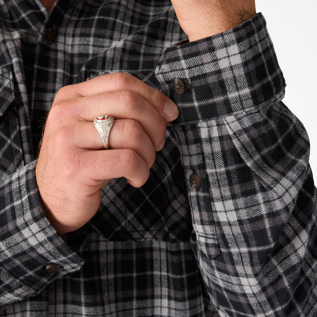 Long Sleeve Flannel Work Shirt - Dickies Men