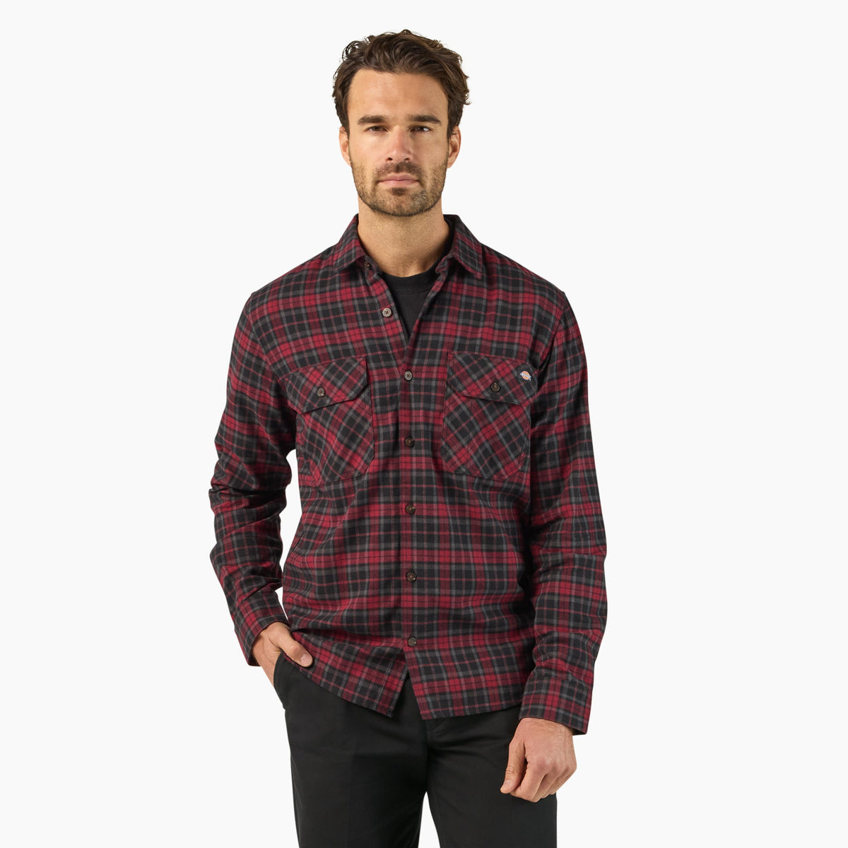 Long Sleeve Flannel Work Shirt - Dickies Men|Sale