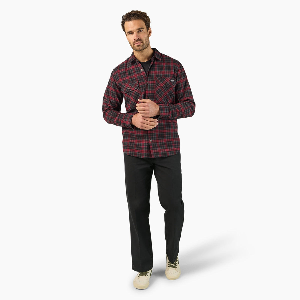 Long Sleeve Flannel Work Shirt - Dickies Men|Sale