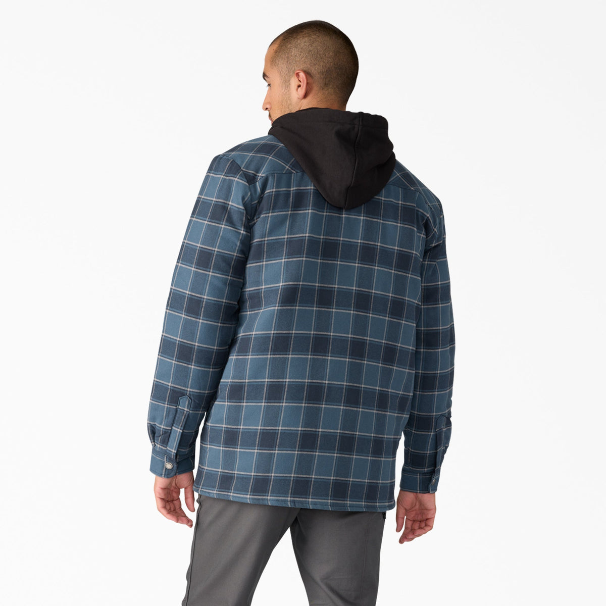 Water Repellent Flannel Hooded Shirt Jacket - Dickies Men