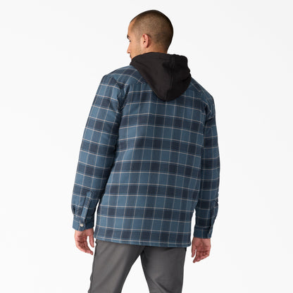 Water Repellent Flannel Hooded Shirt Jacket - Dickies Men