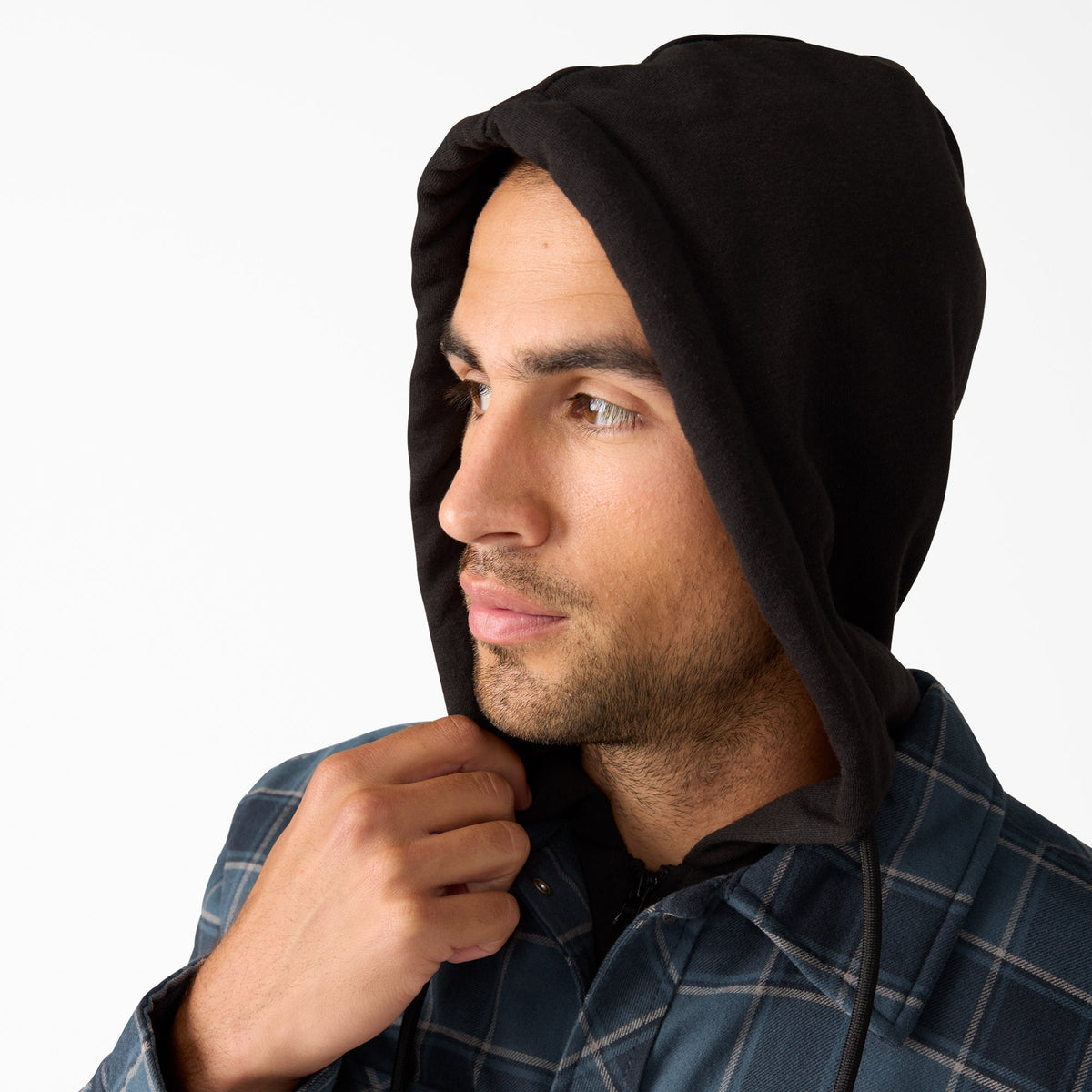 Water Repellent Flannel Hooded Shirt Jacket - Dickies Men