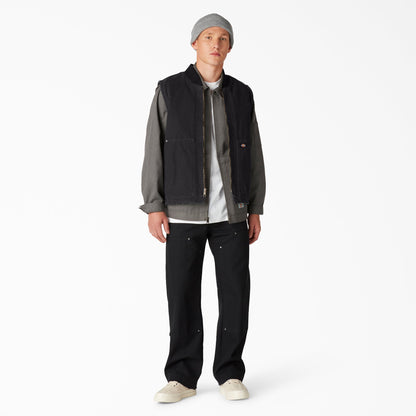 Stonewashed Duck High Pile Fleece Lined Vest - Dickies Men