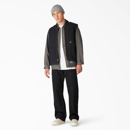 Stonewashed Duck High Pile Fleece Lined Vest - Dickies Men