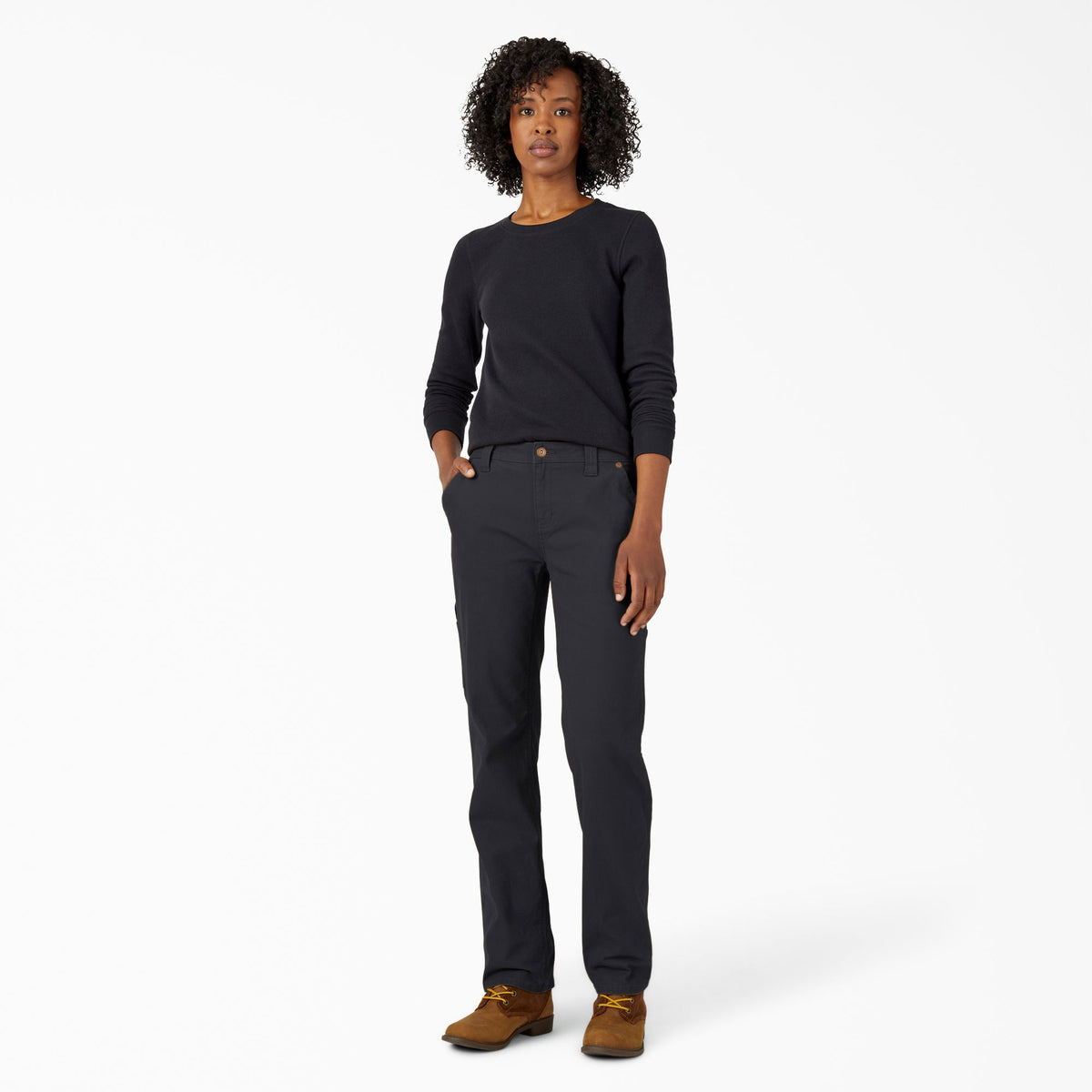 Women's FLEX Relaxed Straight Fit Duck Carpenter Pants - Dickies Women