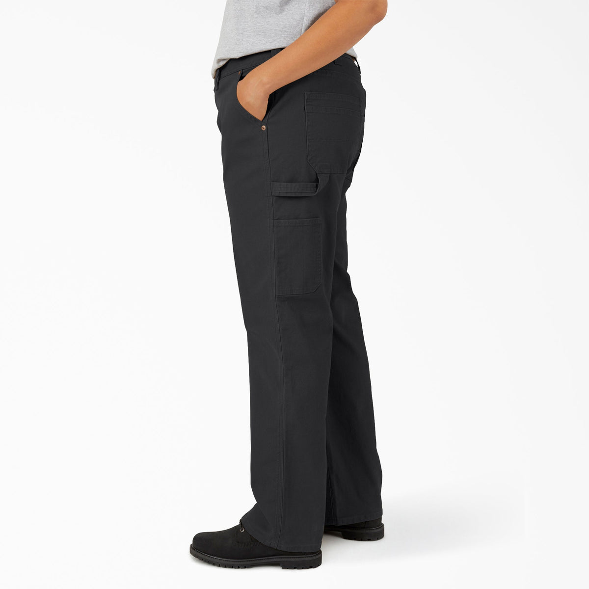 Women's Plus FLEX Relaxed Straight Fit Duck Carpenter Pants - Dickies Women