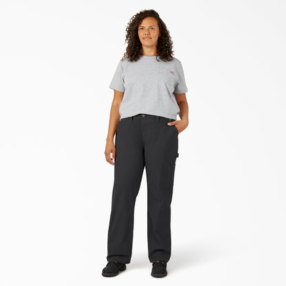 Women's Plus FLEX Relaxed Straight Fit Duck Carpenter Pants - Dickies Women