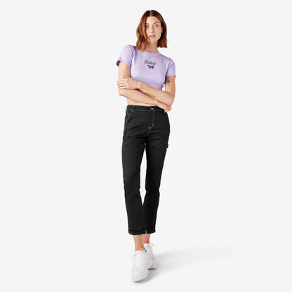 Women's Slim Straight Fit Roll Hem Carpenter Pants - Dickies Women