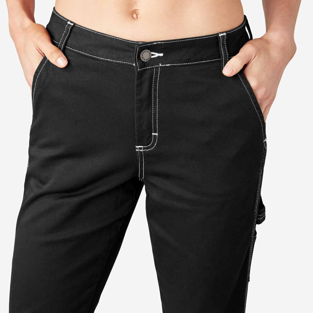 Women's Slim Straight Fit Roll Hem Carpenter Pants - Dickies Women