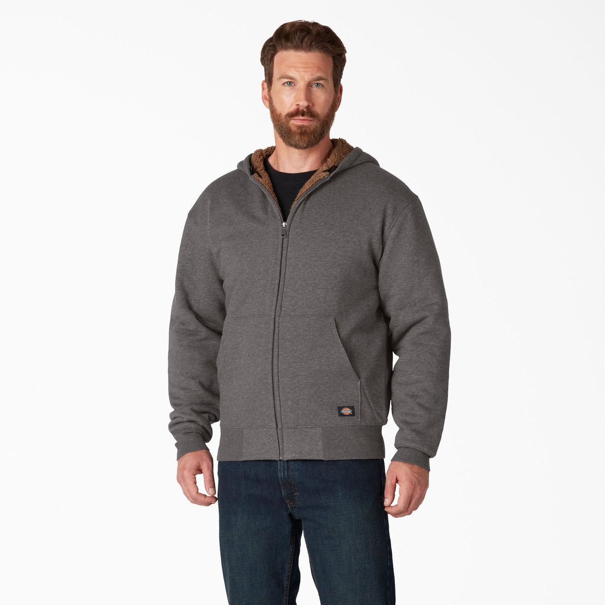 High Pile Fleece Lined Full Zip Hoodie - Dickies Men|Sale