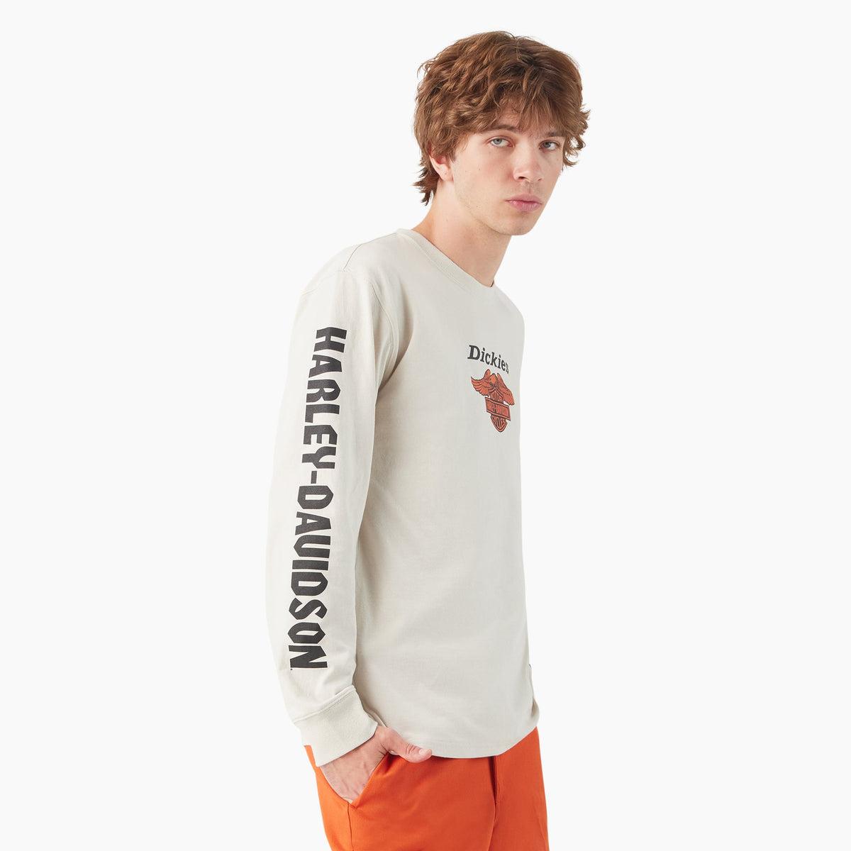 x Harley-Davidson Heavyweight Long Sleeve Eagle Tee - Dickies Men