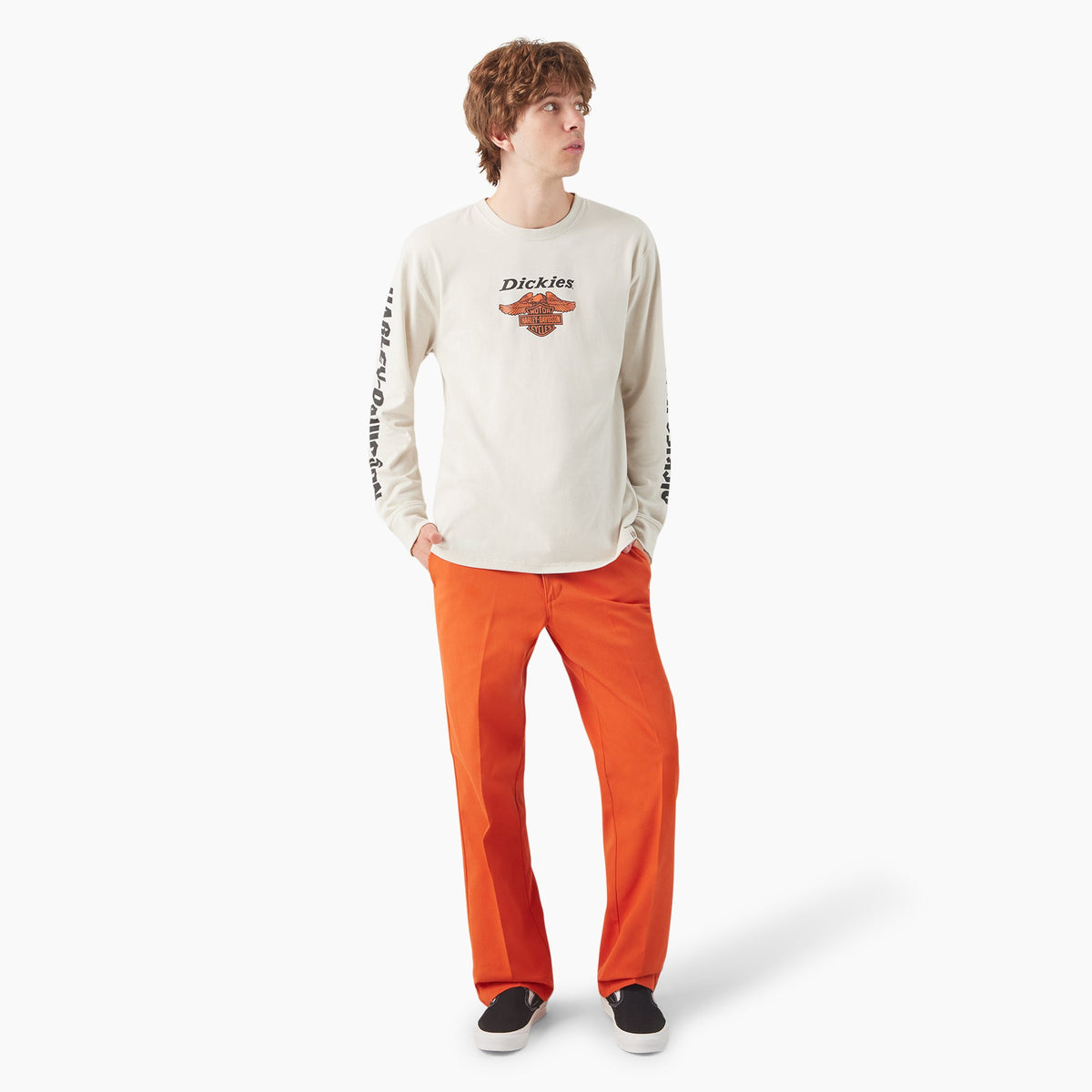 x Harley-Davidson Heavyweight Long Sleeve Eagle Tee - Dickies Men