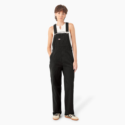 Women's Pinstripe Service Bib Overalls - Dickies Sale