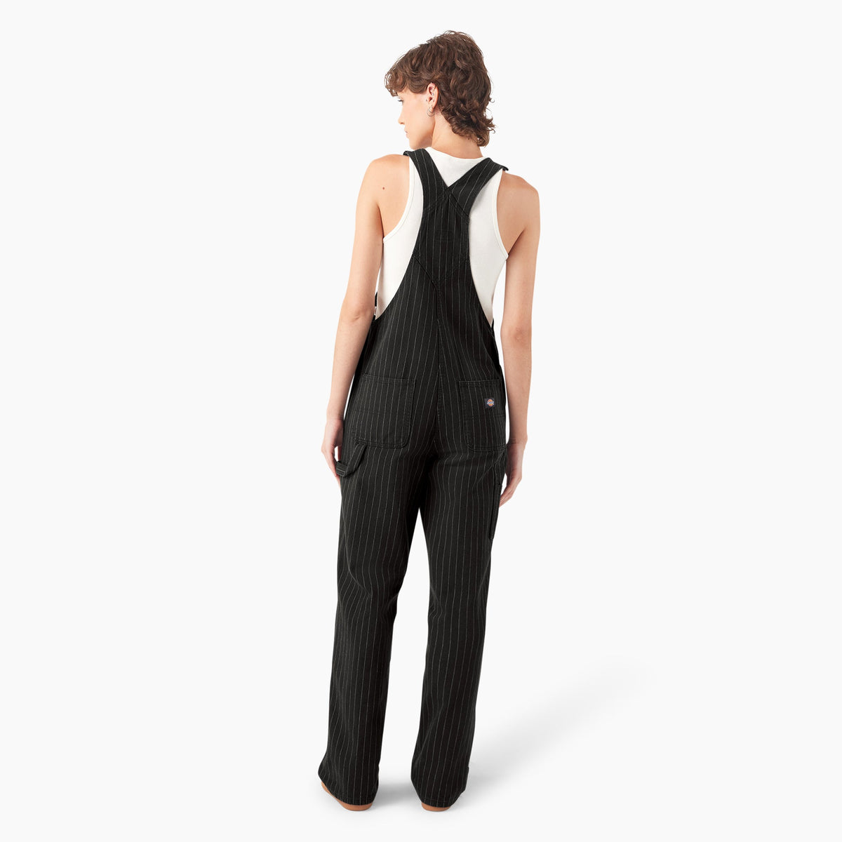 Women's Pinstripe Service Bib Overalls - Dickies Sale