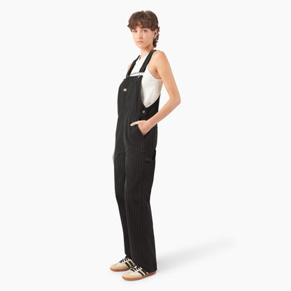 Women's Pinstripe Service Bib Overalls - Dickies Sale