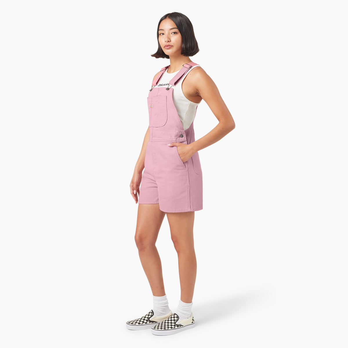 Women's Duck Canvas Bib Shortalls, 4" - Dickies Sale