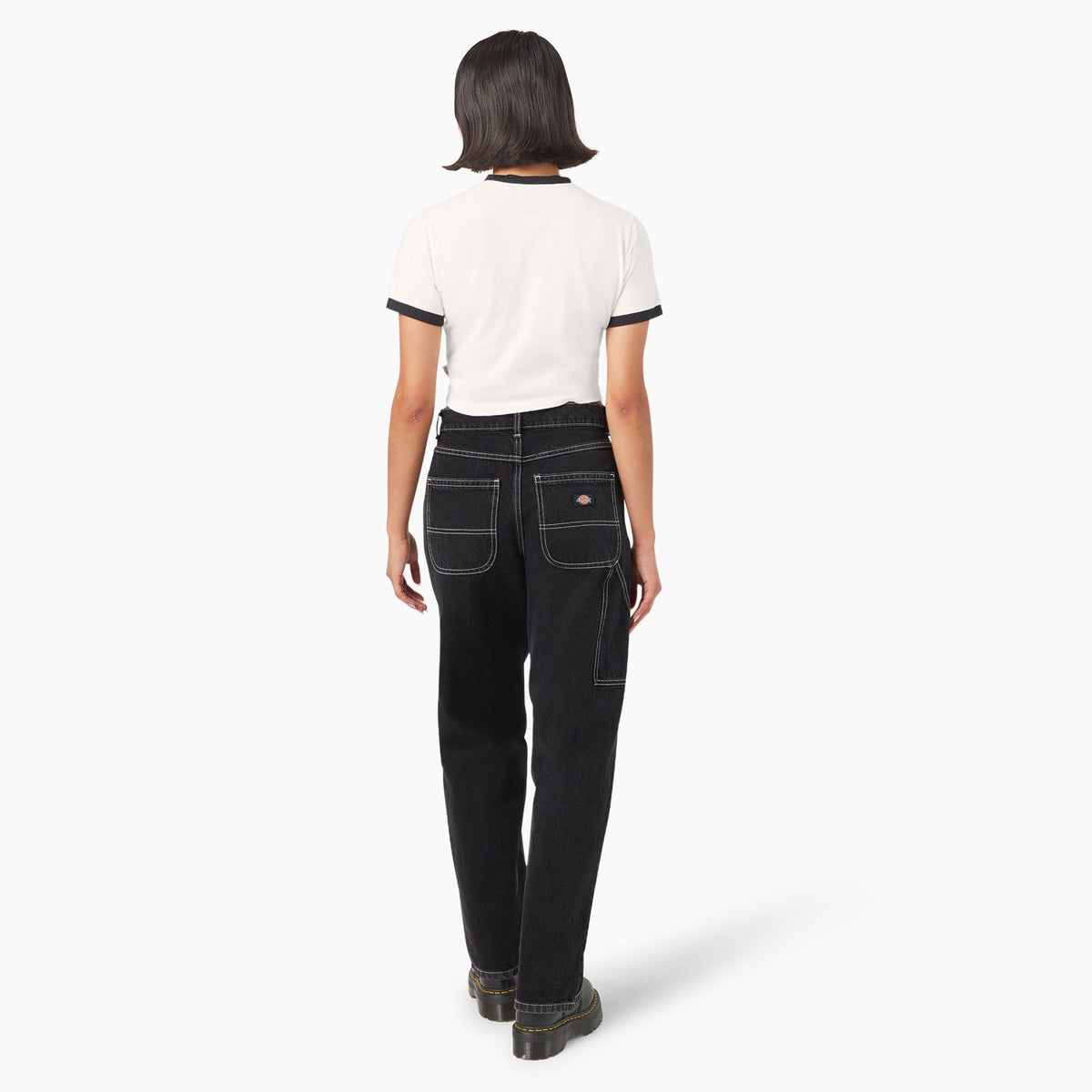 Women's Lewistown Cropped Ringer T-Shirt - Dickies Sale