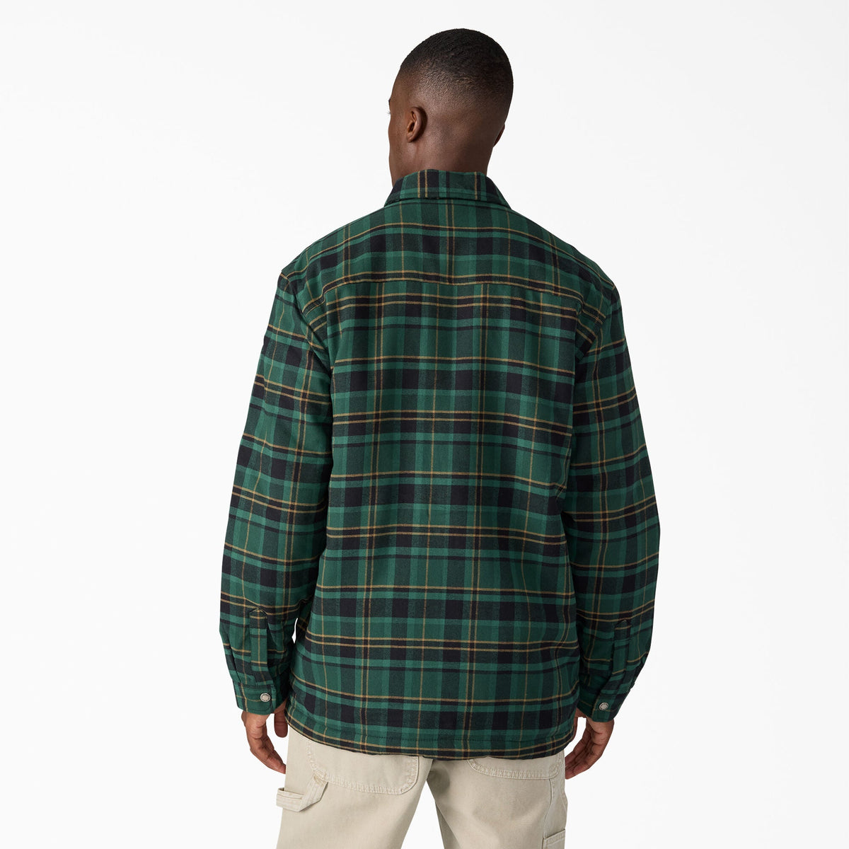 Water Repellent Fleece-Lined Flannel Shirt Jacket - Dickies Men|Sale