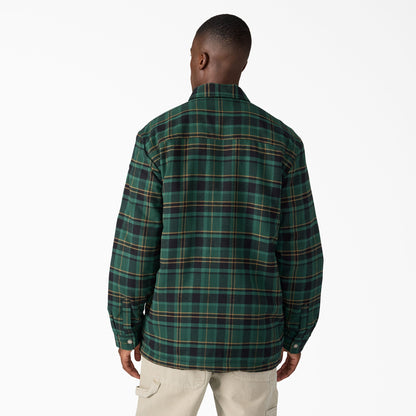 Water Repellent Fleece-Lined Flannel Shirt Jacket - Dickies Men|Sale