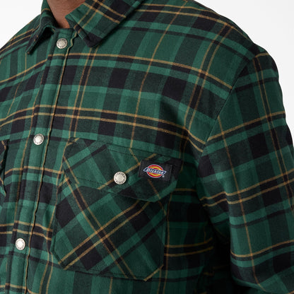 Water Repellent Fleece-Lined Flannel Shirt Jacket - Dickies Men|Sale