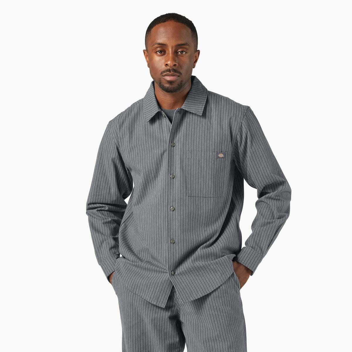 Lima Pinstripe Button-Up Shirt - Dickies Men|Sale